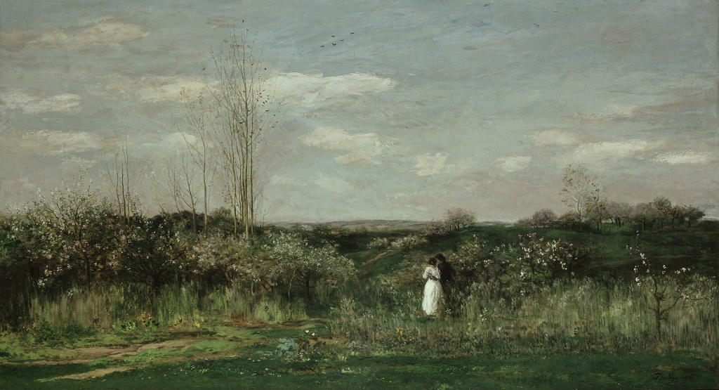 Charles Francois Daubigny: Spring Landscape